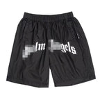 Palm Angle Shorts Palm Angels Letter Logo Casual Shorts Men's and Women's Sports Shorts