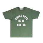 Rhude T-shirts Printed Trendy Pure Cotton