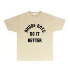 Rhude T-shirts Printed Trendy Pure Cotton