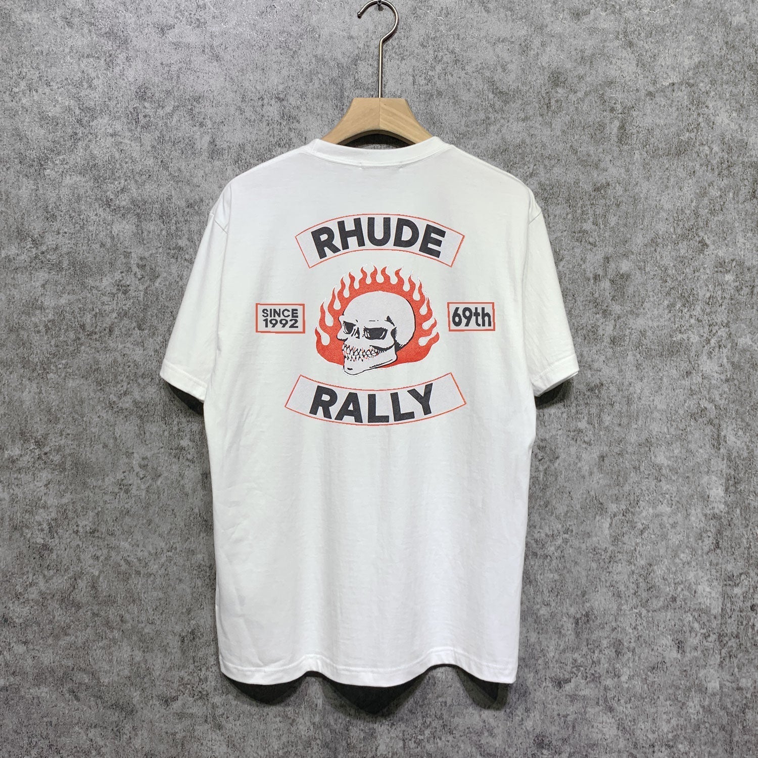Rhude T-shirts Printed Trendy Pure Cotton