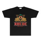 Rhude T-shirts Printed Trendy Pure Cotton
