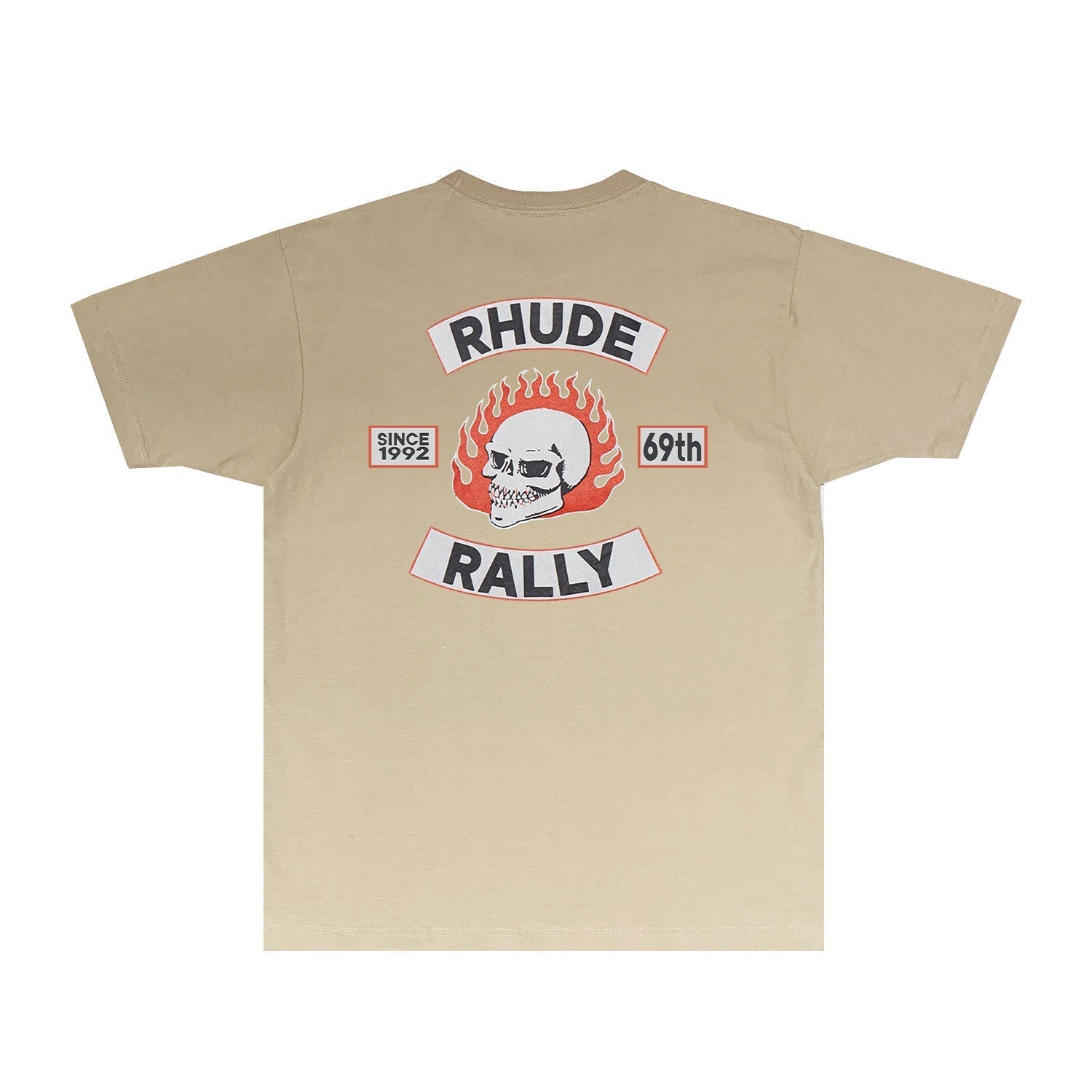 Rhude T-shirts Printed Trendy Pure Cotton