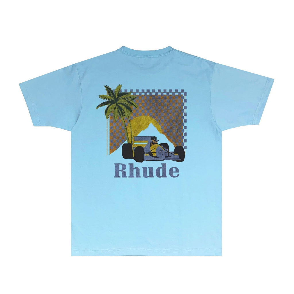 Rhude T-shirts Printed Trendy Pure Cotton