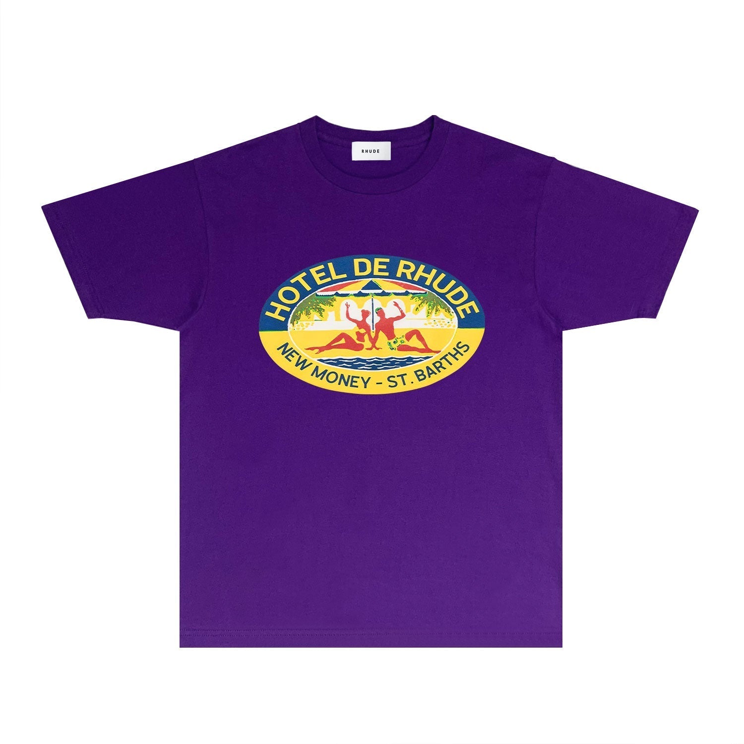 Rhude T-shirts Printed Trendy Pure Cotton