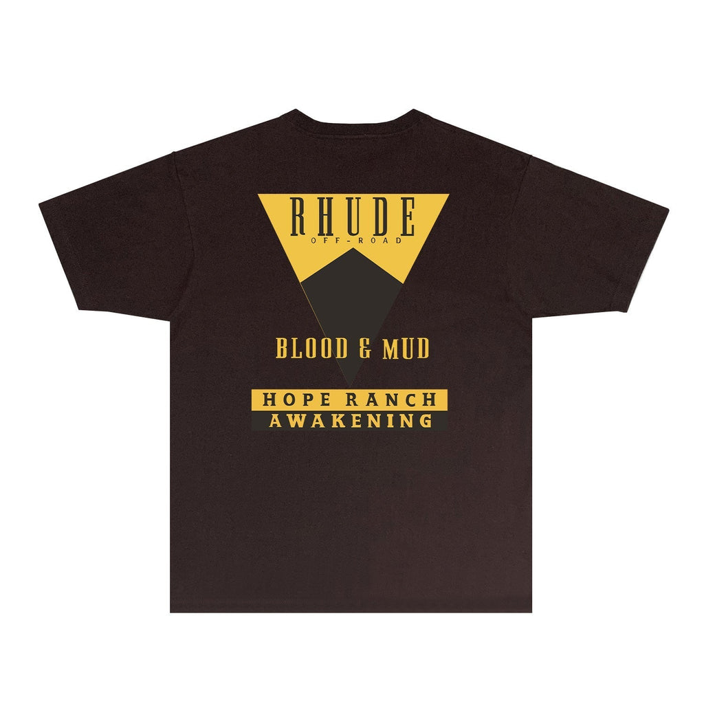 Rhude T-shirts Printed Trendy Pure Cotton