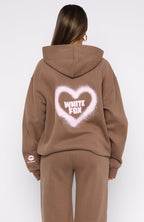 11th Street City Girl At Heart Oversized Hoodie - Cinnamon Bun