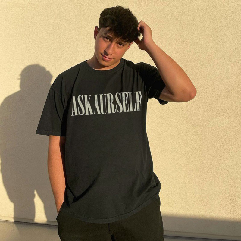 Askyurself T-shirts Logo Pattern Loose FogT-shirts Oversize VTG