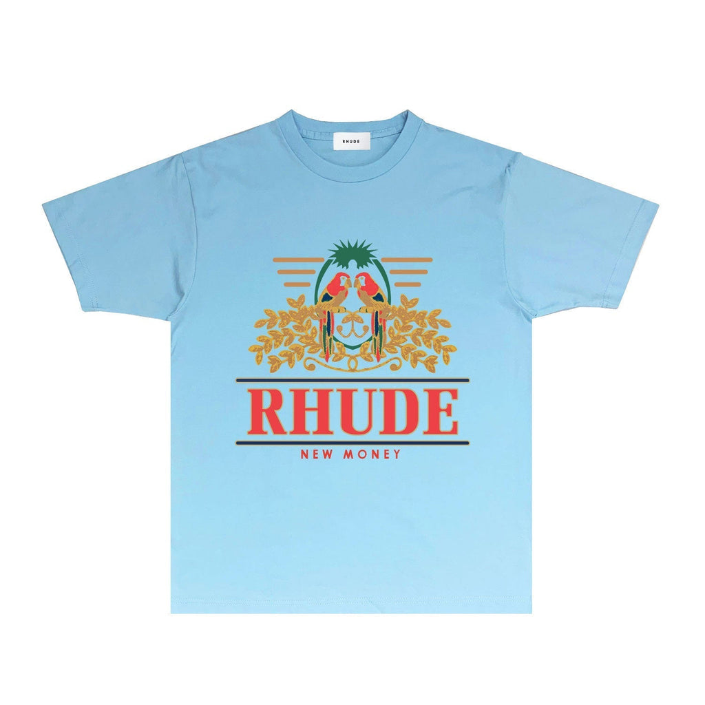 Rhude T-shirts Printed Trendy Pure Cotton