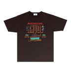 Rhude T-shirts Printed Trendy Pure Cotton