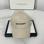 Palm Angels hats flame alphabet palm tree embroidered distressed baseball cap