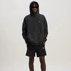 Palm Angels Hoodie Smoke Letter Flame Print Hooded Sweater