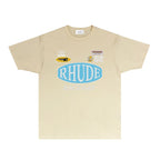 Rhude T-shirts Printed Trendy Pure Cotton