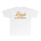Rhude T-shirts Printed Trendy Pure Cotton