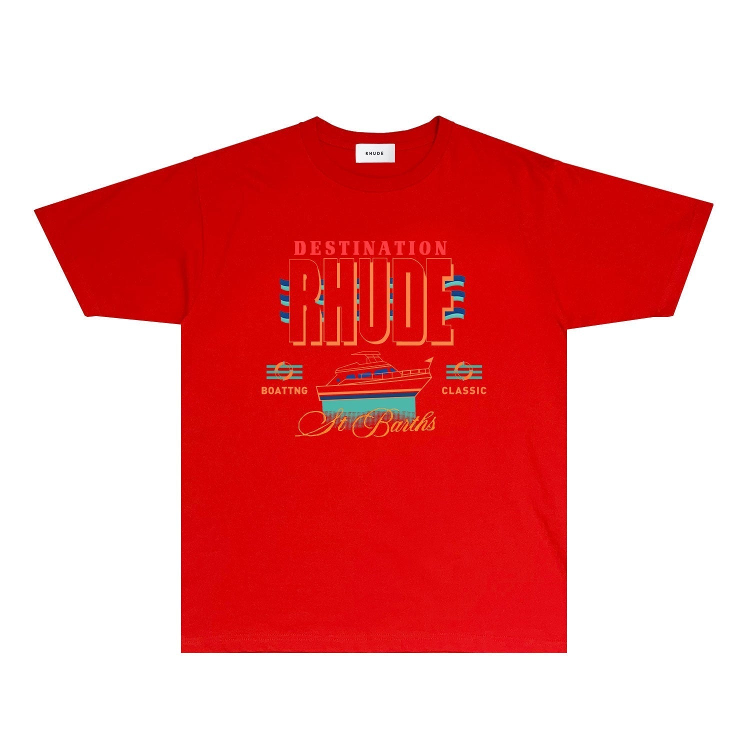 Rhude T-shirts Printed Trendy Pure Cotton