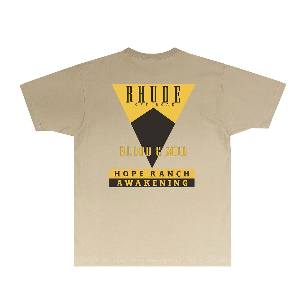 Rhude T-shirts Printed Trendy Pure Cotton