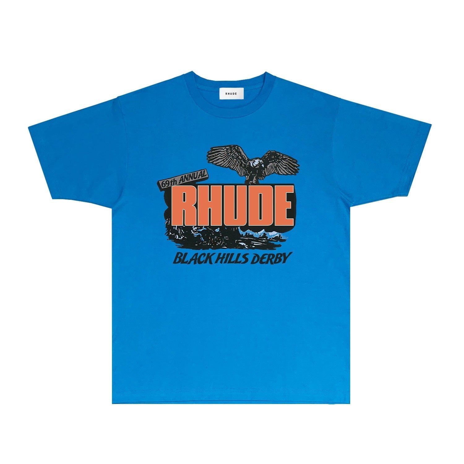Rhude T-shirts Printed Trendy Pure Cotton