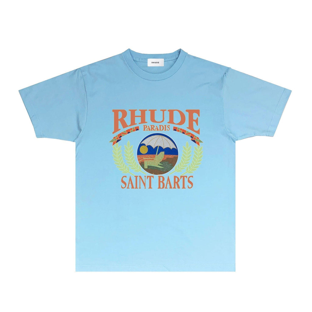Rhude T-shirts Printed Trendy Pure Cotton