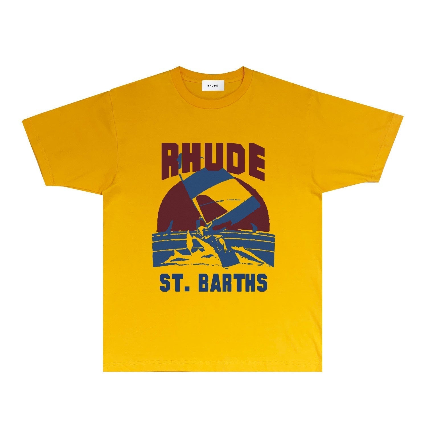 Rhude T-shirts Printed Trendy Pure Cotton
