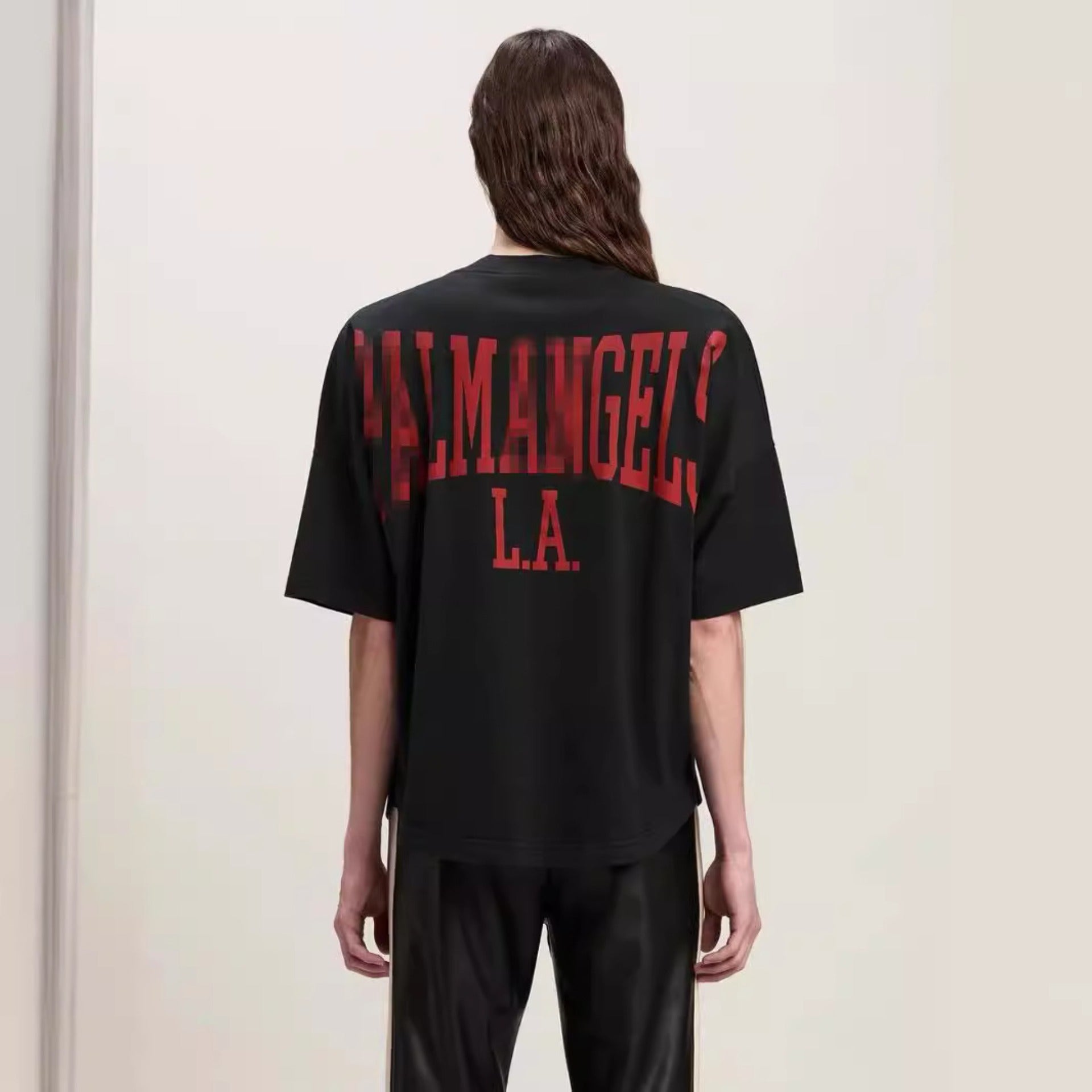Palm Angels T-shirt Alphabet Slogan Printed Short Sleeve T-shirt