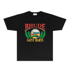 Rhude T-shirts Printed Trendy Pure Cotton