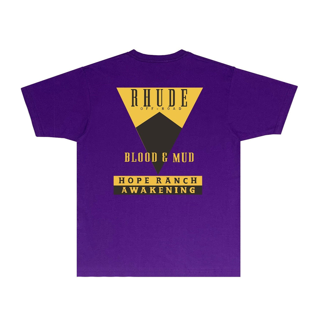 Rhude T-shirts Printed Trendy Pure Cotton