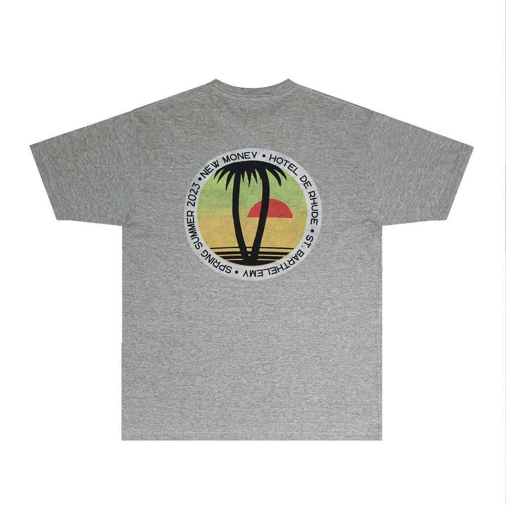 Rhude T-shirts Printed Trendy Pure Cotton