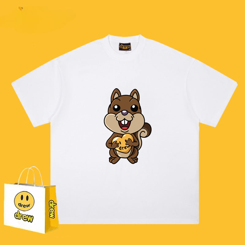 Drew T-shirts Smiley Bear Printed Short Sleeve