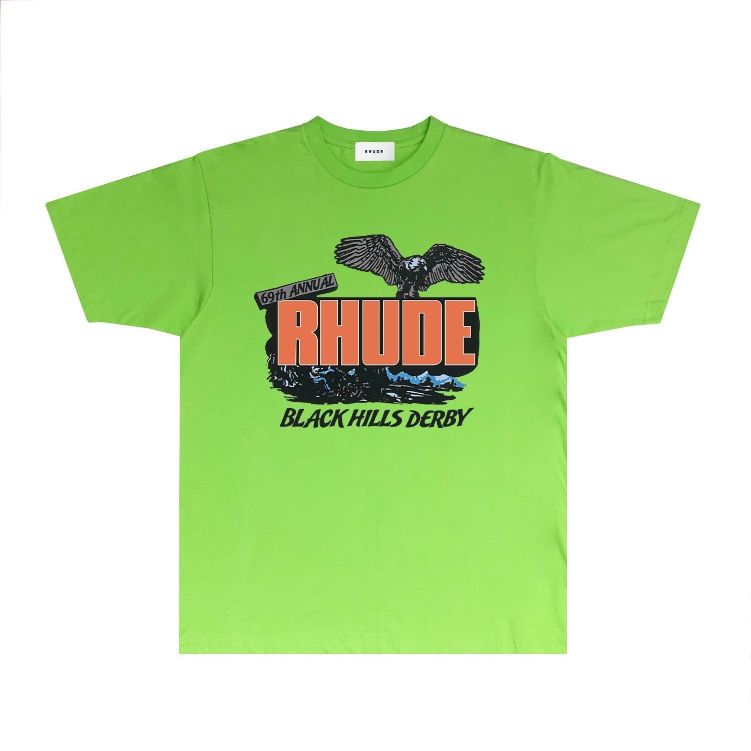 Rhude T-shirts Printed Trendy Pure Cotton