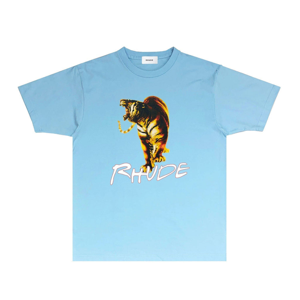 Rhude T-shirts Printed Trendy Pure Cotton
