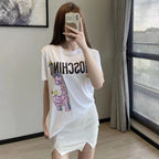 Moschino T-shirt Round Neck Bear T-shirt Short Sleeve Couple