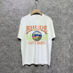 Rhude T-shirts Printed Trendy Pure Cotton