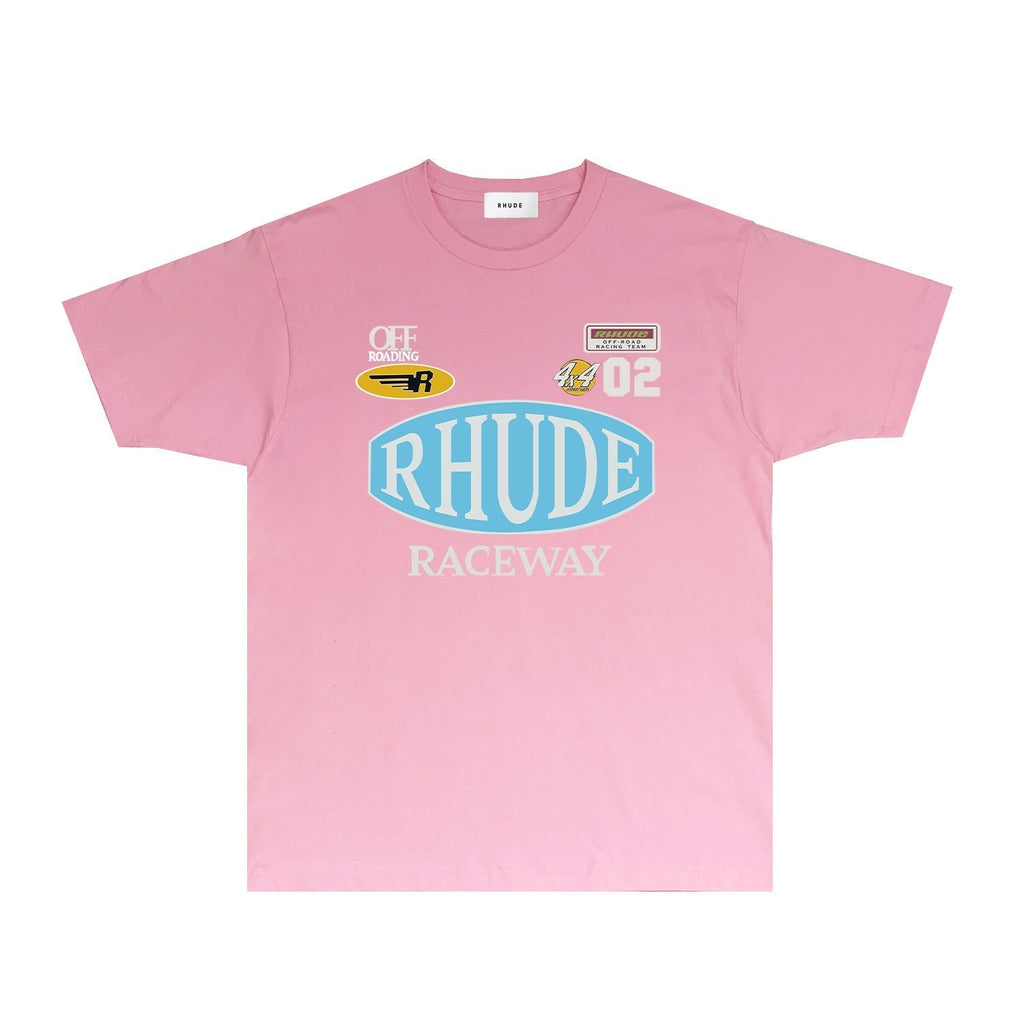 Rhude T-shirts Printed Trendy Pure Cotton