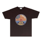 Rhude T-shirts Printed Trendy Pure Cotton