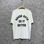 Rhude T-shirts Printed Trendy Pure Cotton