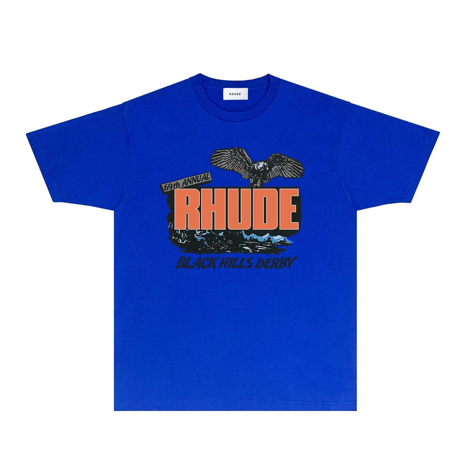 Rhude T-shirts Printed Trendy Pure Cotton