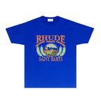 Rhude T-shirts Printed Trendy Pure Cotton
