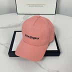 Palm Angels hats flame alphabet palm tree embroidered distressed baseball cap