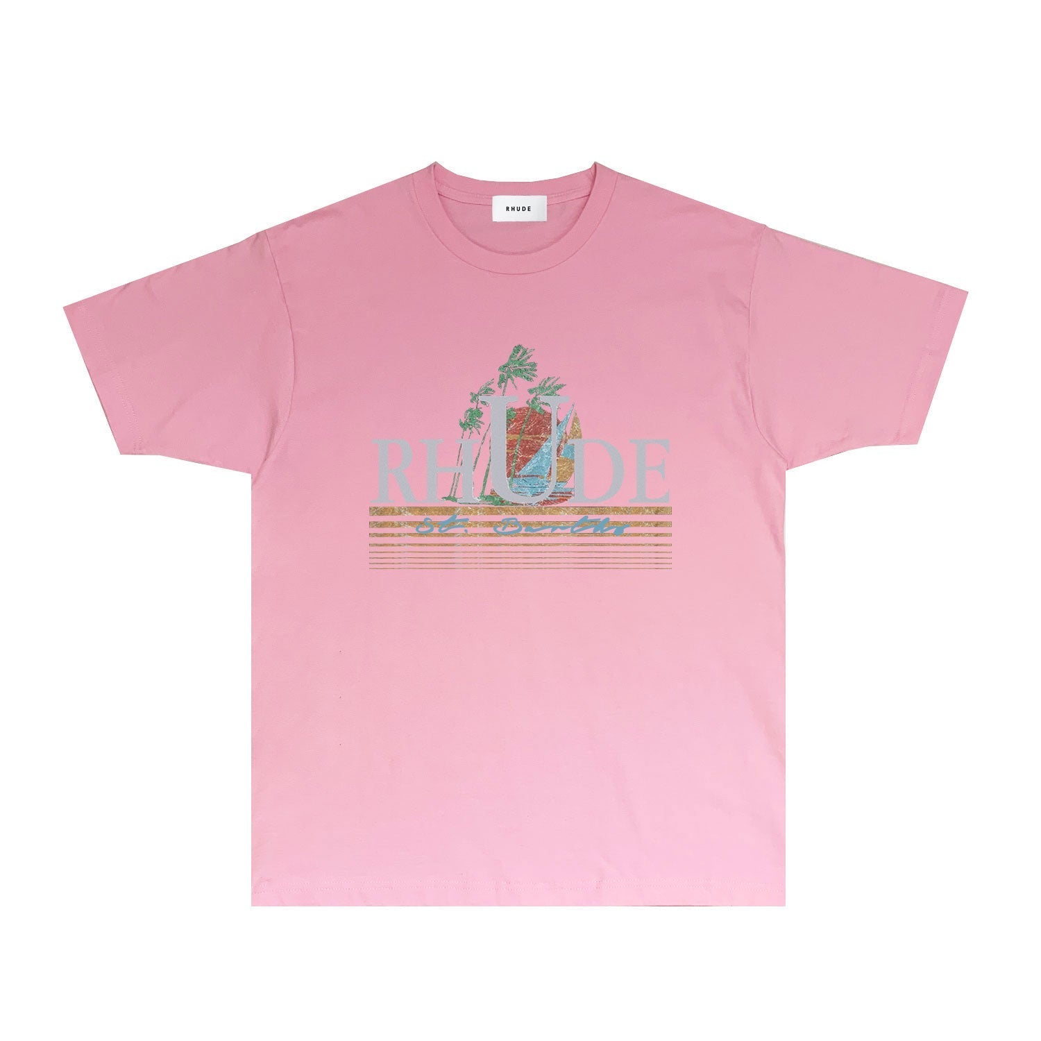 Rhude T-shirts Printed Trendy Pure Cotton