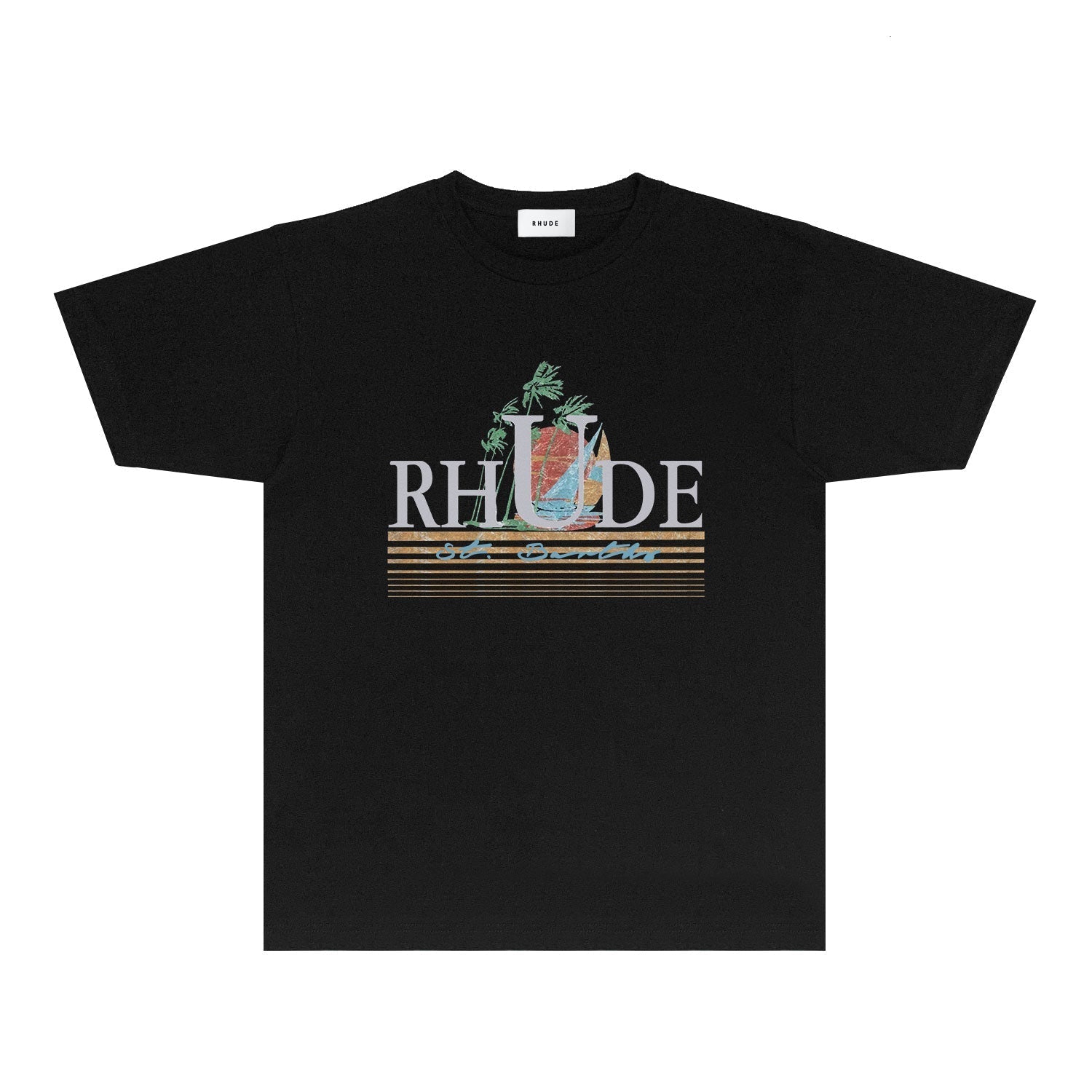 Rhude T-shirts Printed Trendy Pure Cotton