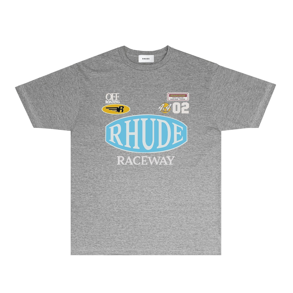 Rhude T-shirts Printed Trendy Pure Cotton