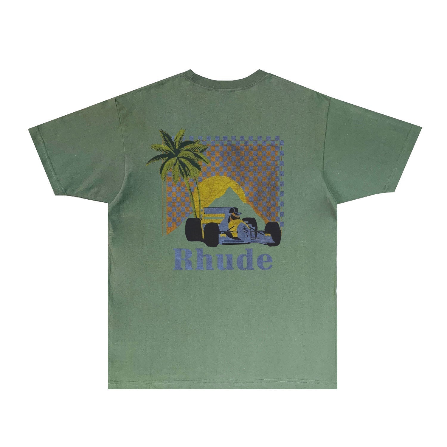 Rhude T-shirts Printed Trendy Pure Cotton