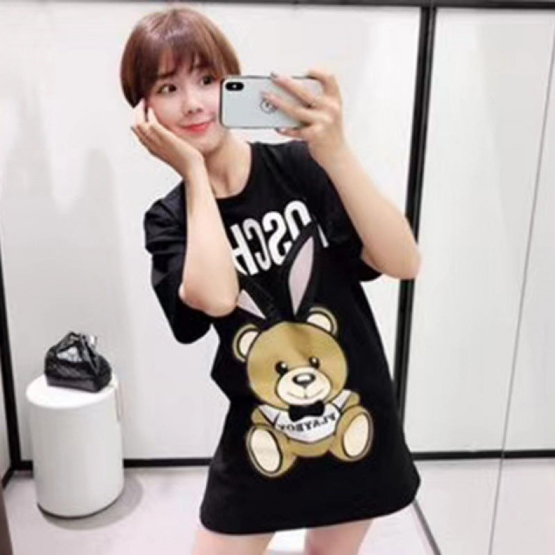 Moschino T-shirt Bear T-shirt Plus Size Couple