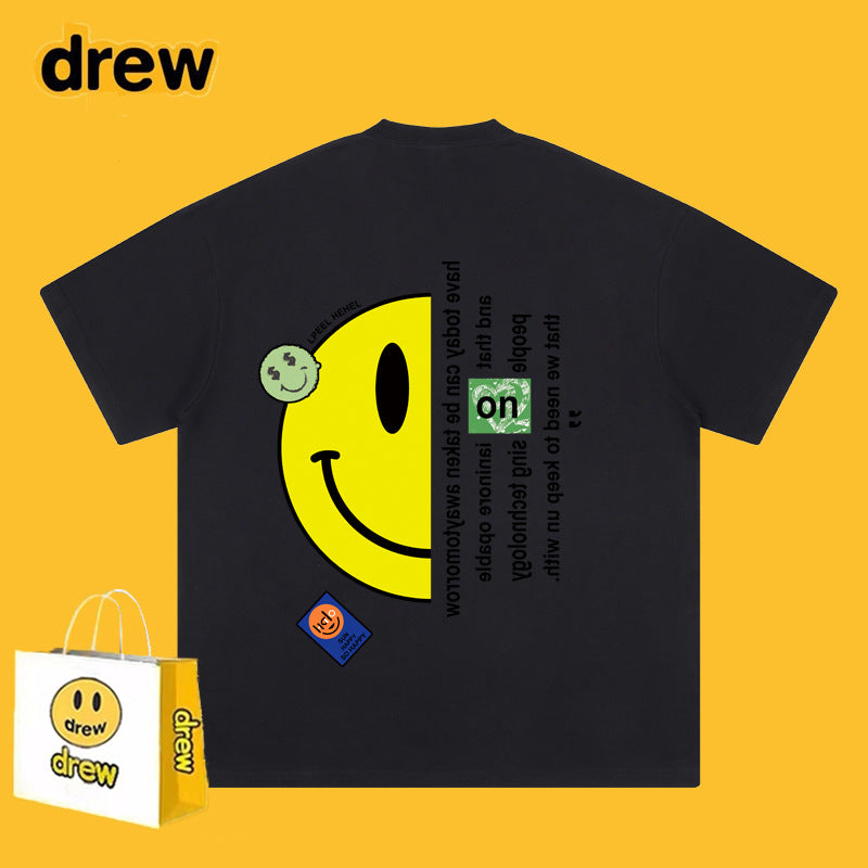 Drew T-shirts Short-Sleeved Clothes Loose Street