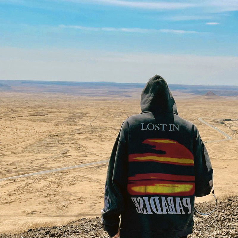 Askyurself Hoodie Vintage Fire Cloud Coat Hoodie Fog