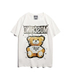 Moschino T-shirt Bear Printed Short-Sleeved T-shirt Couple Wear