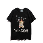 Moschino T-shirt Bear Printed Short-Sleeved T-shirt Couple Wear