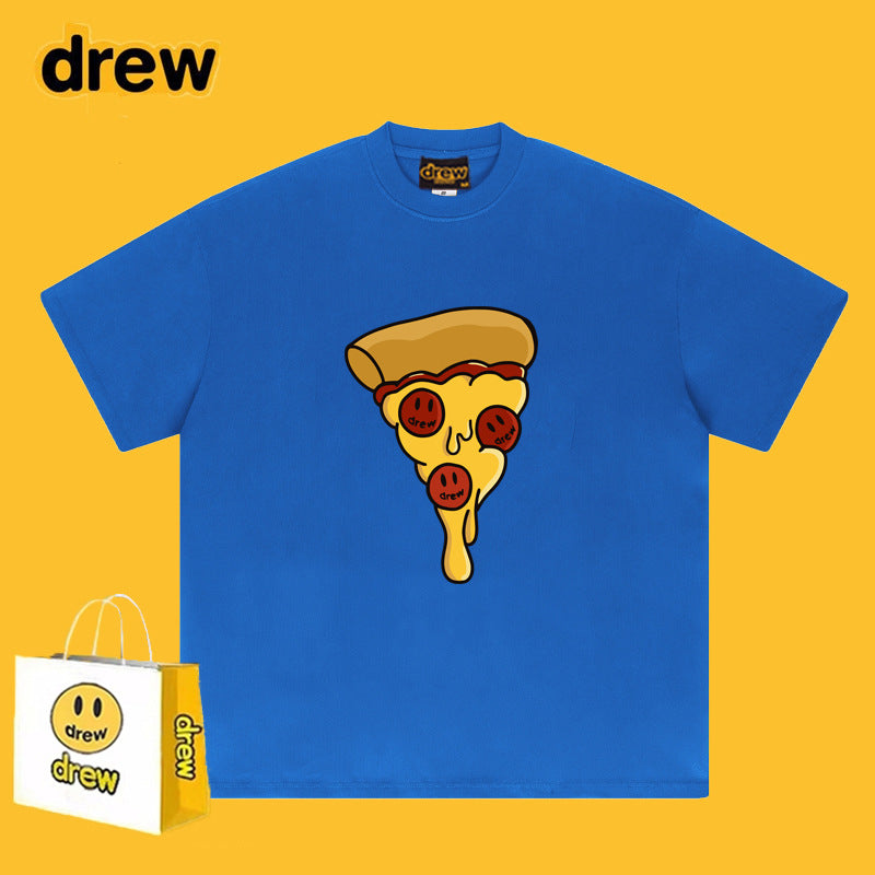 Drew T-shirts Pizza Smiley T-shirt