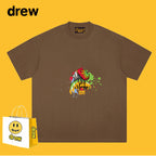 Drew T-shirts Loose Graffiti Printing