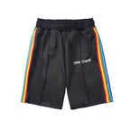 Palm Angels Shorts Angel Casual Rainbow Shorts Elastic Sports Fifth Pants