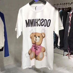 Moschino T-shirt Teddy Bear Printed Round Neck T-shirt